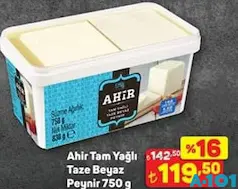 AHİR TAM YAĞLI TAZE BEYAZ PEYNİR 750 G